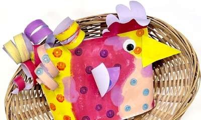 Mooroopna Library - Paper Chickens