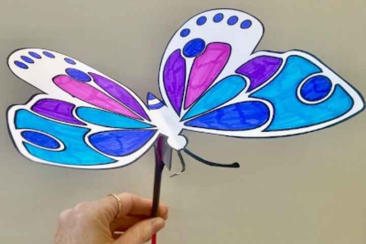 Shepparton Library - Flapping Butterfly STEAM Craft