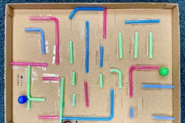 Cobram Library - Marble Maze Making