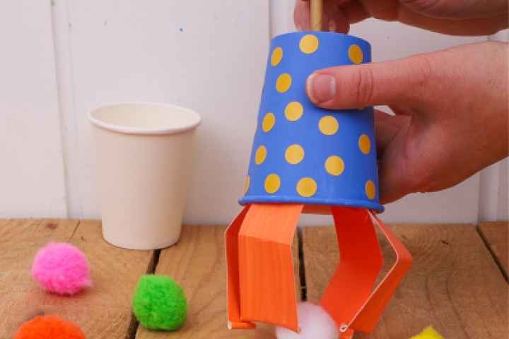 Avenel Library - Paper Cup Claw Game