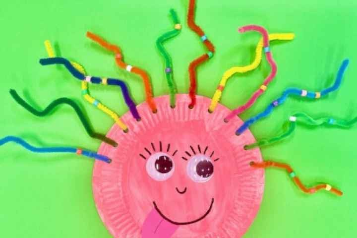 Tatura Library - Rainbow Pipe Cleaner Hair Threading