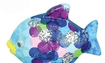 Violet Town Library - Deco Foam Rainbow Fish